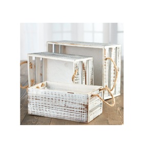 Boîte en bois évasée et taille Unique, à bas prix personnalisés, boîtes d'expédition, échantillon gratuit pour emballage à la main - Product Image 1