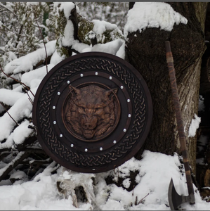 Cadeau de fête des pères pour lui pour la décoration intérieure/décoration murale Bouclier Articles cadeaux pour les amoureux de la guerre - Product Image 1