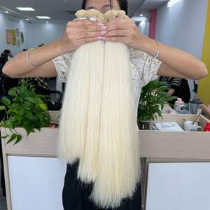 100% Raw Virgin Vietnamita Cabello liso con infusión de queratina Sombra rubia Pelucas de cabello humano de encaje completo Longitud larga Alta densidad VQHAIR - Product Image 4