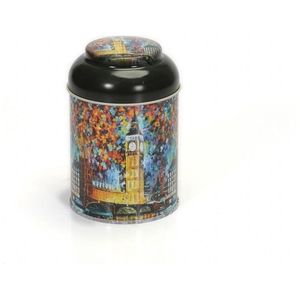 Boîte en métal ronde 90x110mm-0.6L avec couvercle en dôme Afremov Big Ban Stockage et récipient pour aliments - Product Image 4