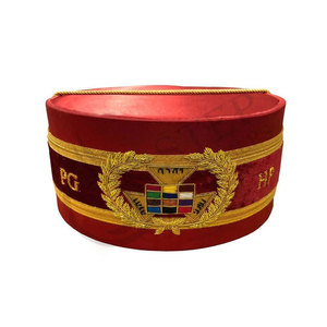 Gorro Ceremonial Blanco del Rito Escocés de 32.º Grado con Alas, Talla Personalizada, Calidad Premium - Product Image 5
