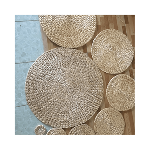 Juego de Salvamanteles y Posavasos de Jacinto de Agua, Juego Artesanal, Material: Jacinto Trenzado; Uso: para colocar Bebidas; Origen: Vietnam - Product Image 6
