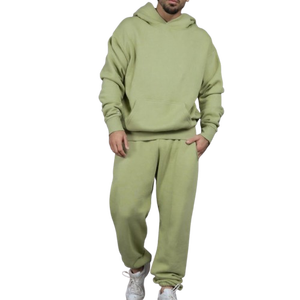 ชุดวอร์มกางเกงมีฮู้ดสำหรับผู้ชายและผู้หญิงผ้าฝ้าย100% สำหรับฤดูหนาวชุดวอร์มพิมพ์ลายพัฟ - Product Image 5