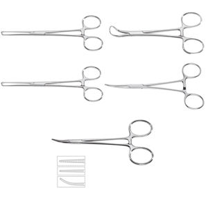ชุดคีมหนีบเนื้อเยื่อสแตนเลสเยอรมันระดับสุดยอดชุดศัลยกรรมพลาสติกและการสร้างใหม่พื้นฐานการผ่าตัดทั่วไปของการผ่าตัด - Product Image 1