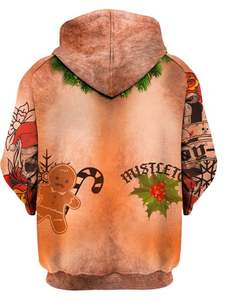 Sweat à capuche d'hiver respirant en polaire imprimé animal pour femme, personnalisé et de haute qualité, collection Noël 2025 - Product Image 3