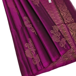 Sari de fête pour femmes FABZONE FSJ en soie Kanchivaram Pethani et nylon - Product Image 1