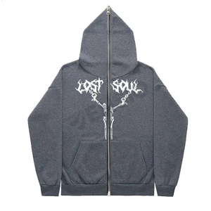 Sweat à capuche zippé complet Haute qualité Prix raisonnable Sweat à capuche zippé USA Sweat à capuche zippé intégral Sweat à capuche en coton avec logo personnalisé - Product Image 4