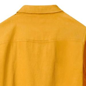 Saffron corduroy jacket with a rumpled, relaxed look, perfect for layering over tees or pairing with matching <b>pants</b> - Product Image 6