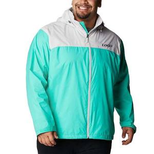 Top tendances vêtements pour hommes vêtements d'extérieur décontractés coupe-vent vestes imperméables léger fermeture éclair contraste vestes de pluie High Street - Product Image 6