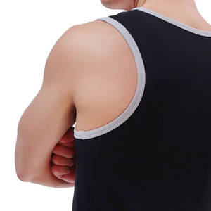 Custom Logo Ribbed High Neck <b>Crop</b> <b>Top</b> <b>Men's</b> Casual Workout Tank <b>Top</b> for Gym Fitness Knit Fitness Wear - Product Image 6