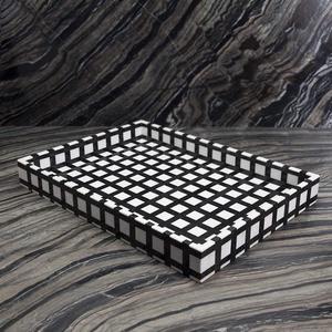 Bandeja de servicio redonda con incrustaciones de hueso de alta calidad hecha a mano con diseño floral para decoración del hogar a precio al por mayor para decoración del hogar - Product Image 2