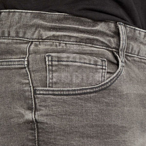 Gran oferta 2025, venta al por mayor, pantalones vaqueros ligeros de talla grande, patrón sólido transpirable para las estaciones de verano y otoño - Product Image 5