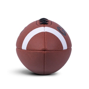 Ballon de football américain en cuir composite de haute qualité Logo personnalisé Vente en gros Usine Taille officielle 9 Utilisation du jeu d'entraînement - Product Image 1
