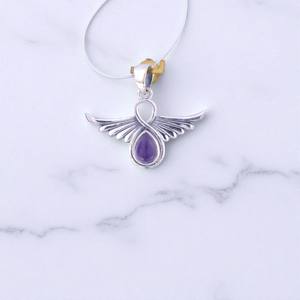 Amazings Wings Design Silver Pendant Gemstone Bulk Venta al por mayor 925 Silver Pendants - Product Image 4