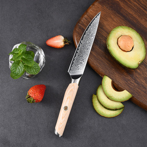 Vente en gros de commandes en gros personnalisées OEM ODM couteau ambidextre fait à la main portable léger en acier damas lavable au lave-vaisselle - Product Image 4