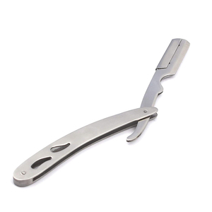 Rasoir de barbier à usage droit de sécurité en acier inoxydable professionnel rasoir de rasage pour le visage rasoir de barbier professionnel en acier inoxydable - Product Image 1