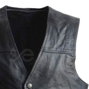 Respirant hiver chaud hommes gilet en cuir tenue décontracté prix raisonnable hommes gilet en cuir - Product Image 6