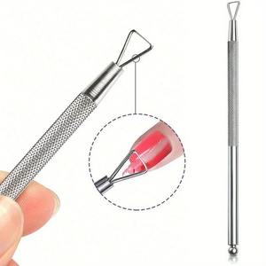 Stainless Steel Manicure Nail Art Tool Set with Sharp Jaw and Elastic Double-Spring Design, Nail Cuticle Pusher Tweezer Nipper - Product Image 4