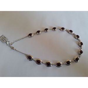 Collar de Granate Natural para Mujer Shah Gems en Plata de Ley 925 para Regalo - Product Image 6