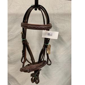 Excelsior anatomic หนังงูงูม้าสีน้ำตาลบังเหียนหนังแบบแฟลชสายบังเหียนขนาดรวมผลิตภัณฑ์ม้าของผู้ผลิต - Product Image 1