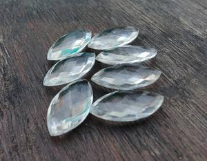 พลอยควอทซ์ธรรมชาติทรงกำไลหินสีขาวขนาดต่างๆขนาด20มม. ตัดให้เรียบ - Product Image 1