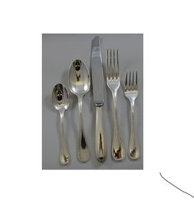 Juego completo de cubiertos de metal de acero inoxidable que incluye cucharas, tenedores, cuchillos, elementos esenciales de comedor elegantes - Product Image 3