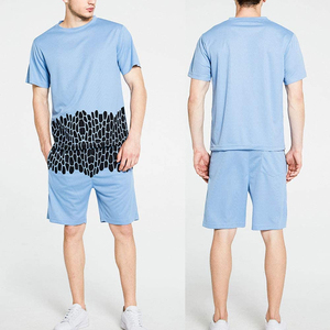 <b>Men's</b> Summer Casual Knitted Heat-Transfer Printed <b>T</b>-<b>shirt</b> Shorts Sets <b>Pockets</b> 450g DAKHA SPORTS 2-Piece Set Pakistan Wholesale - Product Image 4