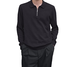 Polos elegantes para hombre High GSM Cotton Luxury Feel Private Label Service - Product Image 1