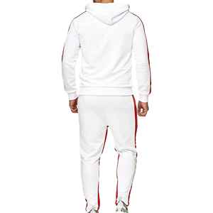 Ensembles de jersey à capuche à manches longues et fermeture éclair de haute qualité survêtement en polyester de coton personnalisé pour hommes - Product Image 5