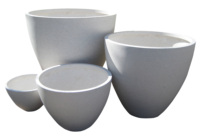 Pot de fleurs en fibre biodégradable léger et durable, écologique, fabriqué au Vietnam, pour la décoration moderne des jardins et balcons, toutes saisons