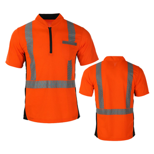Wholesale Men's Reflective Windproof Polyester Shirt ANSI/ISEA 107 Certified High Visibility Workwear Breathable Quick Dry - Product Image 1