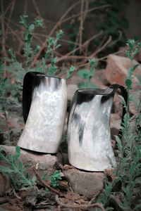 Tasse en corne de buffle naturelle de qualité pour hôtels, maisons et fêtes à boire - Product Image 2