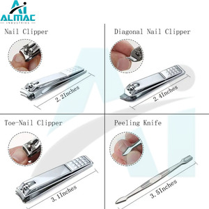 ALMAC Ensemble de manucure 12 pièces de haute qualité, très beau cadeau, outil de soin des ongles en acier inoxydable, coupe-ongles, kit de toilettage - Product Image 4