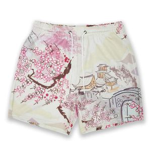 กางเกงขาสั้นผ้าแคนวาสโพลีเอสเตอร์สำหรับผู้ชาย นุ่มสบาย แห้งเร็ว ระบายอากาศได้ดี พิมพ์ลายแบบซับลิเมชั่นคุณภาพสูง สวมใส่สบาย ยืดหยุ่นได้ เหมาะสำหรับออกกำลังกาย - Product Image 4