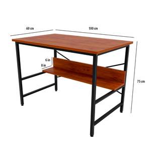 Elegante mesa de metal con estructura de acero sólido para entornos modernos - Product Image 2