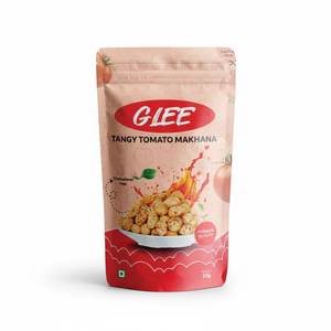 Makhana con Sabor Picante a Tomate, Textura Firme, Bolsa de 50g, Nueces de Zorro Tostadas, Snack Saludable Listo para Comer - Product Image 1