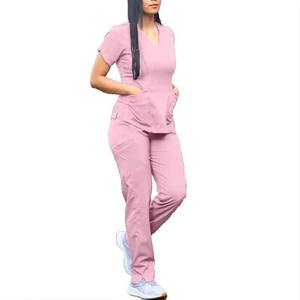 Uniforme de hospital de cintura alta Leggings de fregado Uniformes clínicos Uniforme de enfermera de mujer Fondo de fregado personalizado con logotipo - Product Image 5
