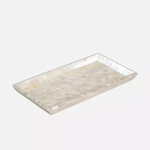 Plateaux rectangulaires artisanaux de luxe en nacre, magnifiques plateaux de Table, plateau de service haut de gamme - Product Image 2