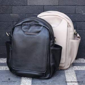 Sac à dos minimaliste en cuir profil mince avec finition de qualité supérieure et fermetures magnétiques d'Indonésie - Product Image 4