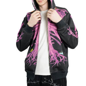 Sudadera con capucha Y2K de moda para mujer, sudadera con estampado gráfico y cremallera de gran tamaño, perfecta para la moda de primavera y otoño - Product Image 5