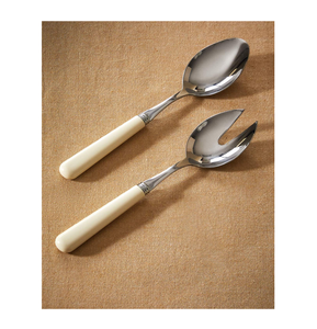 ช้อนส้อมสแตนเลสมีด้ามยาวพร้อมด้ามจับเรซินเสิร์ฟ - Product Image 3