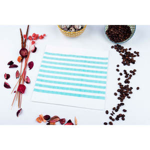 Tovaglioli Bianchi 48x48cm con Stampa Acquamarina Marino, Bambutex Naturale, 300 Pezzi, B2B - Product Image 2