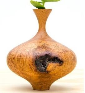 Elegante maceta de madera rústica para plantas de interior, decoración de jardín al aire libre, Patio, hecha a mano con textura de Madera Suave - Product Image 4