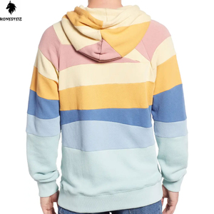 เสื้อมีฮู้ดแบบสวมหัวของผู้ชายผ้าเทอร์รี่ผ้าฝ้าย100% น้ำหนักเบาลายนูนทึบออกแบบได้ตามต้องการสำหรับฤดูหนาว - Product Image 3