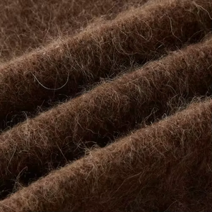 Wholesale Custom Autumn Fashion Warm <b>Acrylic</b> Furry Knit Pullover Sweater Men's Crew Neck Front Logo Custom Color & Size - Product Image 5