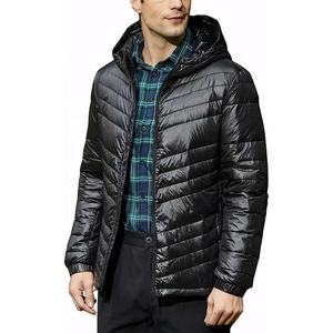 Top Trending Winter Chaqueta acolchada de gran tamaño Bubble Hombres con capucha Heavy Winter Shiny Down Puffer Outdoor Jacket - Product Image 4