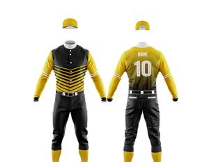 Uniforme de Béisbol con Estampado Personalizado, Tela Transpirable y Material de Alta Calidad, Precio al por Mayor, Uniformes de Béisbol al por Mayor - Product Image 1