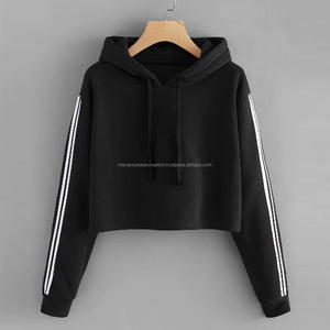 Femmes nouvelle mode surdimensionné haut court Super doux respirant polaire sweat capuche à manches longues Zip pull Style hiver chaud - Product Image 5