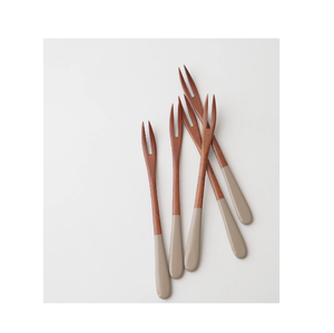 Vaisselle Design Fourchette Cuillère en bois Utilisation faite à la main Couverts Cuillère Fourchette Ensembles pour la maison Ustensiles de cuisine et restaurants - Product Image 6