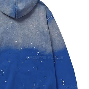 Sudadera con Capucha de Invierno para Hombre, Estilo Urbano Vintage, Bordado Desgastado, Corte Regular, Felpa - Product Image 6